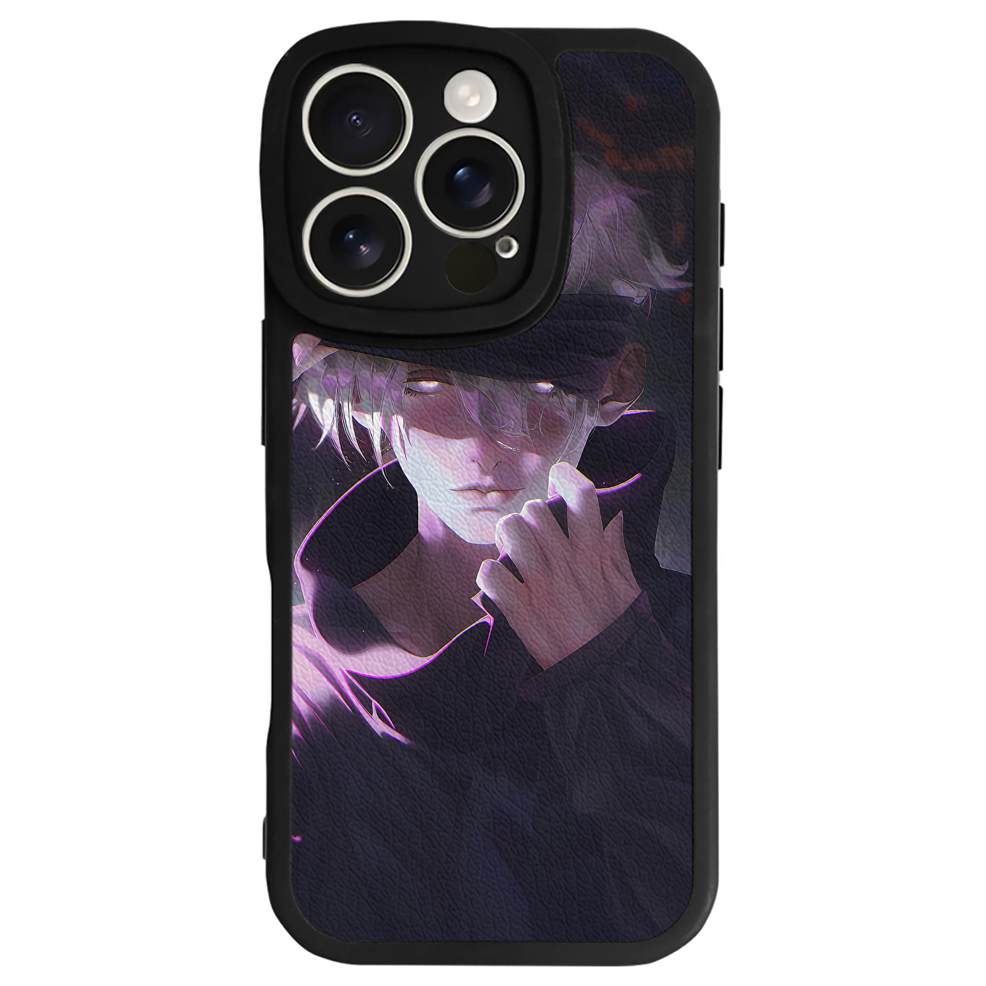 （画像用） 呪術廻戦 Jujutsu Kaisen 【iPhone 16シリーズ対応】シリコンスマホケース（レザー調） 材質：シリコン